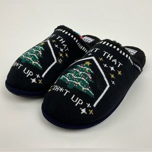 Reef x Tipsy Elves “Light That Sh*t Up” Christmas Slippers LARGE